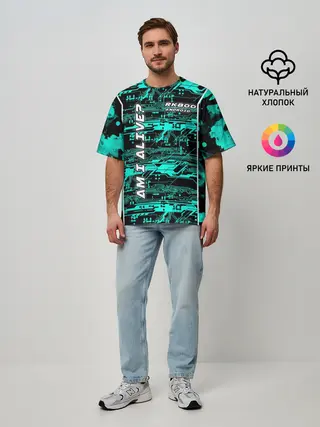 Мужская футболка оверсайз / Detroit: AM I ALIVE?