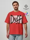 Мужская футболка оверсайз / Duff Beer