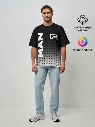 Мужская футболка оверсайз / MAN