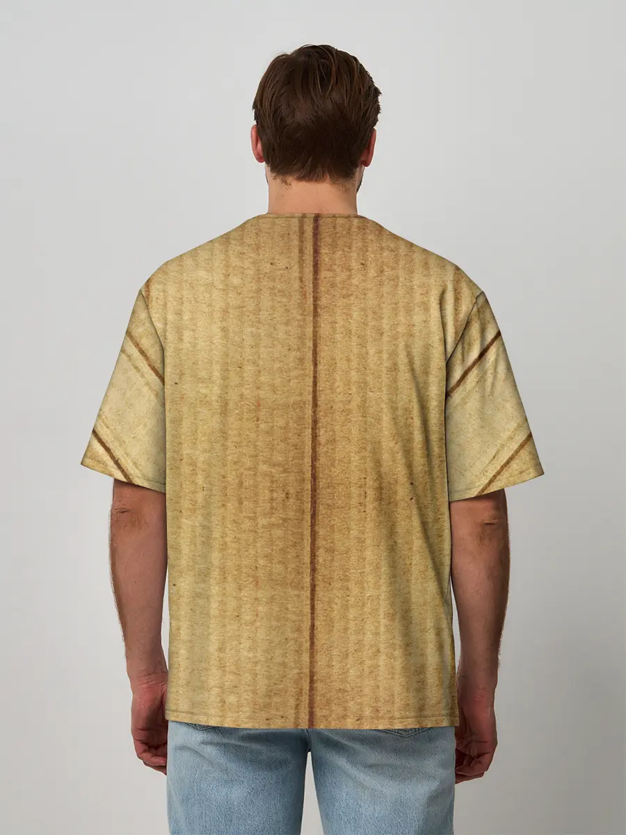 Мужская футболка оверсайз / Картон