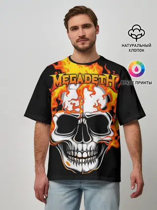 Мужская футболка оверсайз / Megadeth