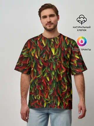 Мужская футболка оверсайз / Перчики