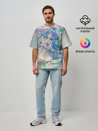 Мужская футболка оверсайз / Мику