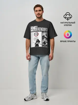 Мужская футболка оверсайз / Rengoku