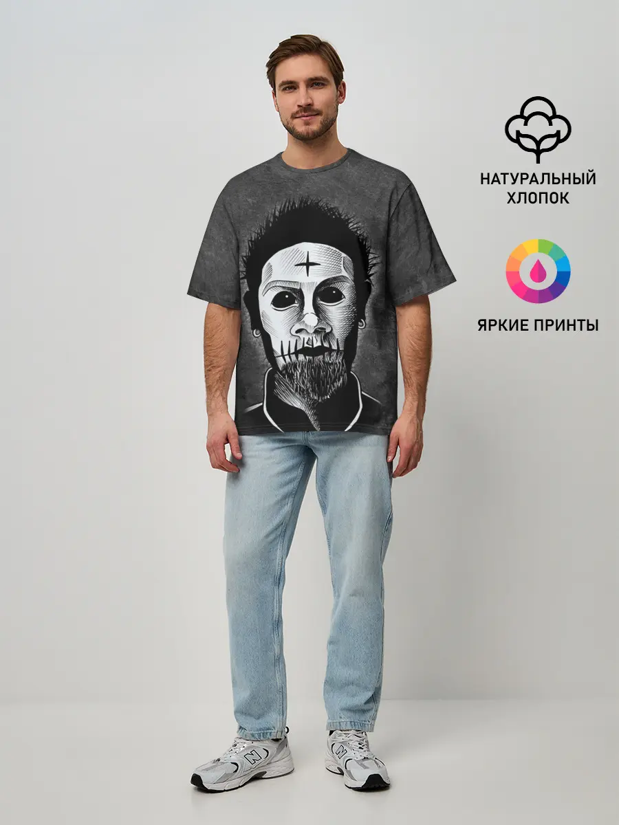 Мужская футболка оверсайз / LIMP BIZKIT | ЛИМП БИЗКИТ