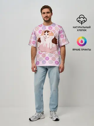 Мужская футболка оверсайз / Loops