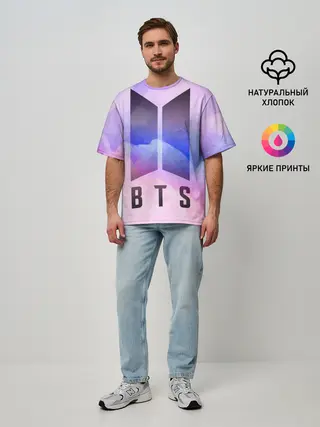 Мужская футболка оверсайз / BTS