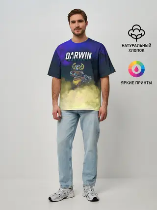 Мужская футболка оверсайз / Darwin Project | Battle Royale