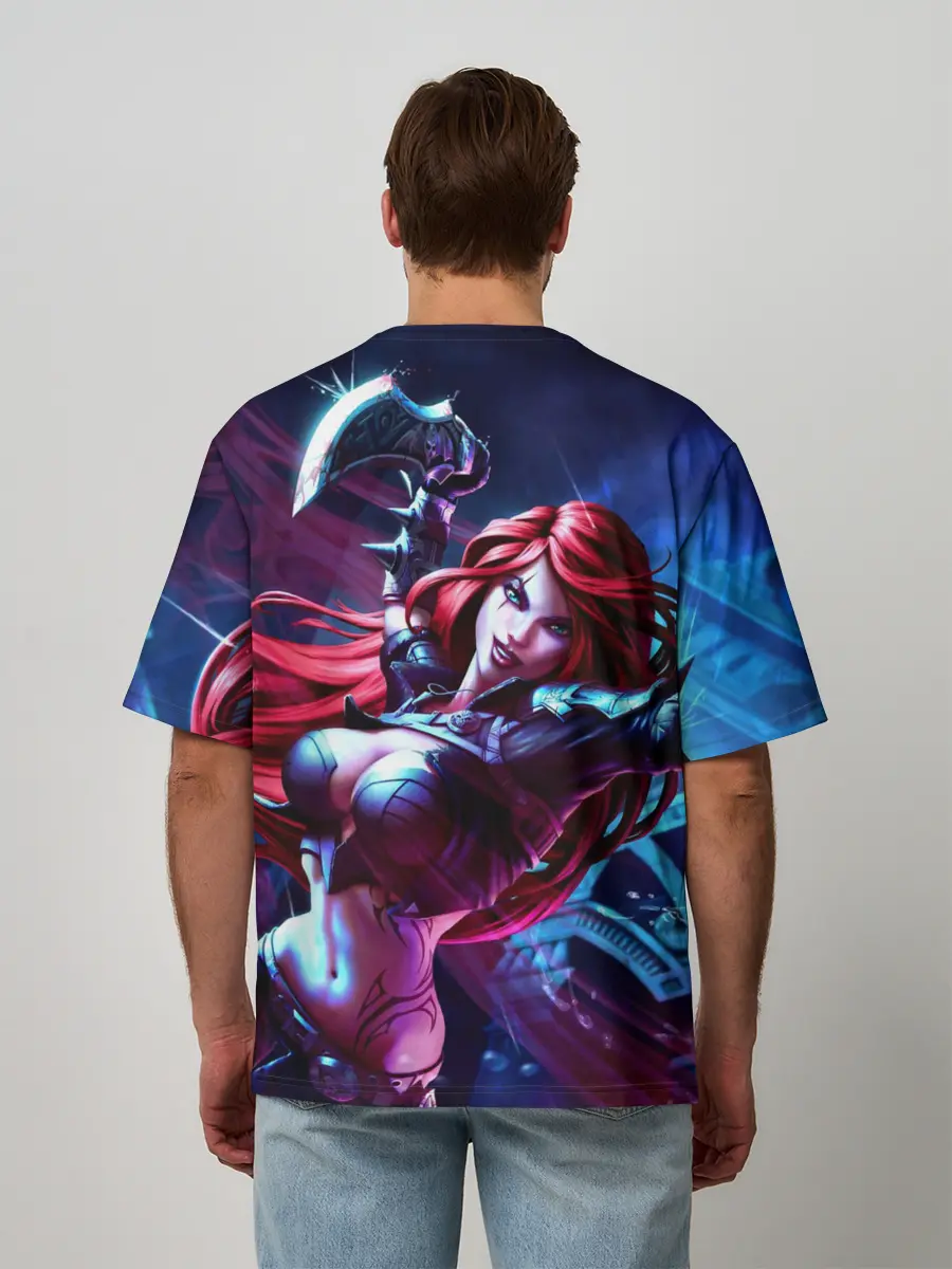 Мужская футболка оверсайз / Катарина League of legends