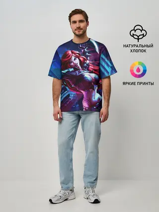 Мужская футболка оверсайз / Катарина League of legends