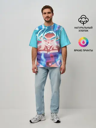 Мужская футболка оверсайз / Гоку