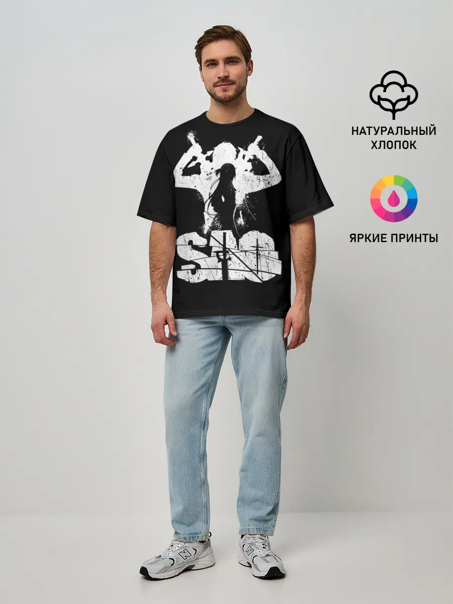 Мужская футболка оверсайз / Sword Art Online