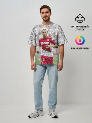 Мужская футболка оверсайз / Александр Головин Монако