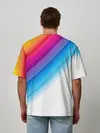 Мужская футболка оверсайз / РАДУЖНЫЕ ПОЛОСЫ | RAINBOW