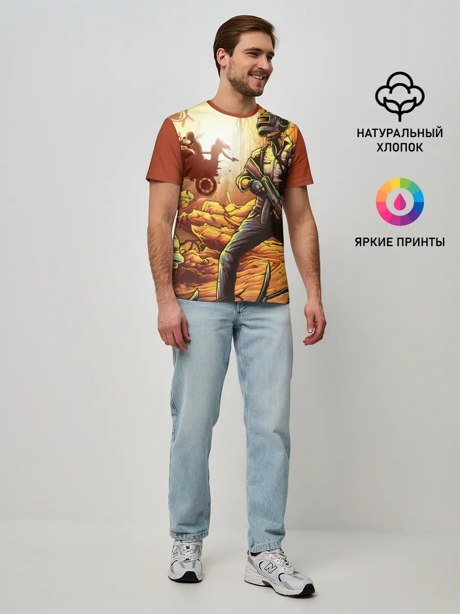 Мужская базовая футболка / PUBG