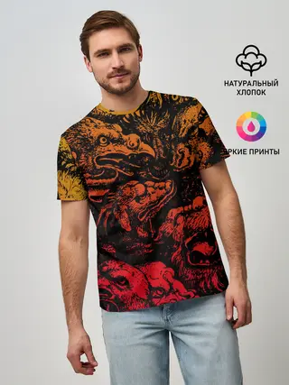 Мужская базовая футболка / Grotesque animals