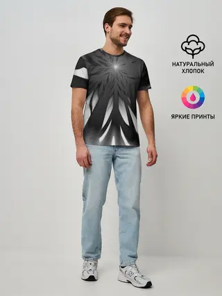 Мужская базовая футболка / Абстракция 353-3