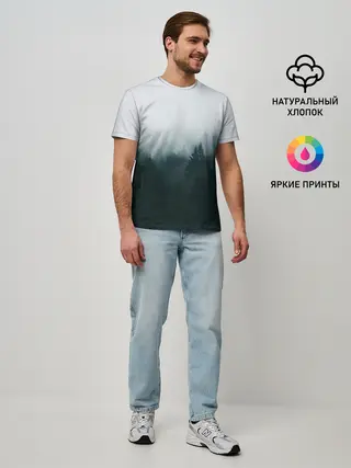 Мужская базовая футболка / Лес
