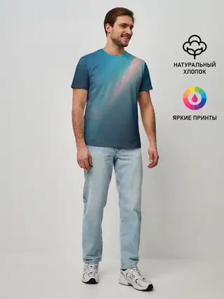 Мужская базовая футболка / Космос