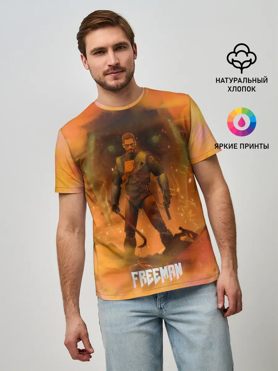 Мужская базовая футболка / FREEMAN | GMAN | HALF-LIFE