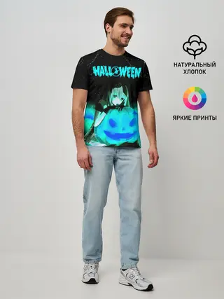 Мужская базовая футболка / Halloween