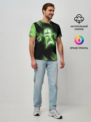 Мужская базовая футболка / Luigis Mansion