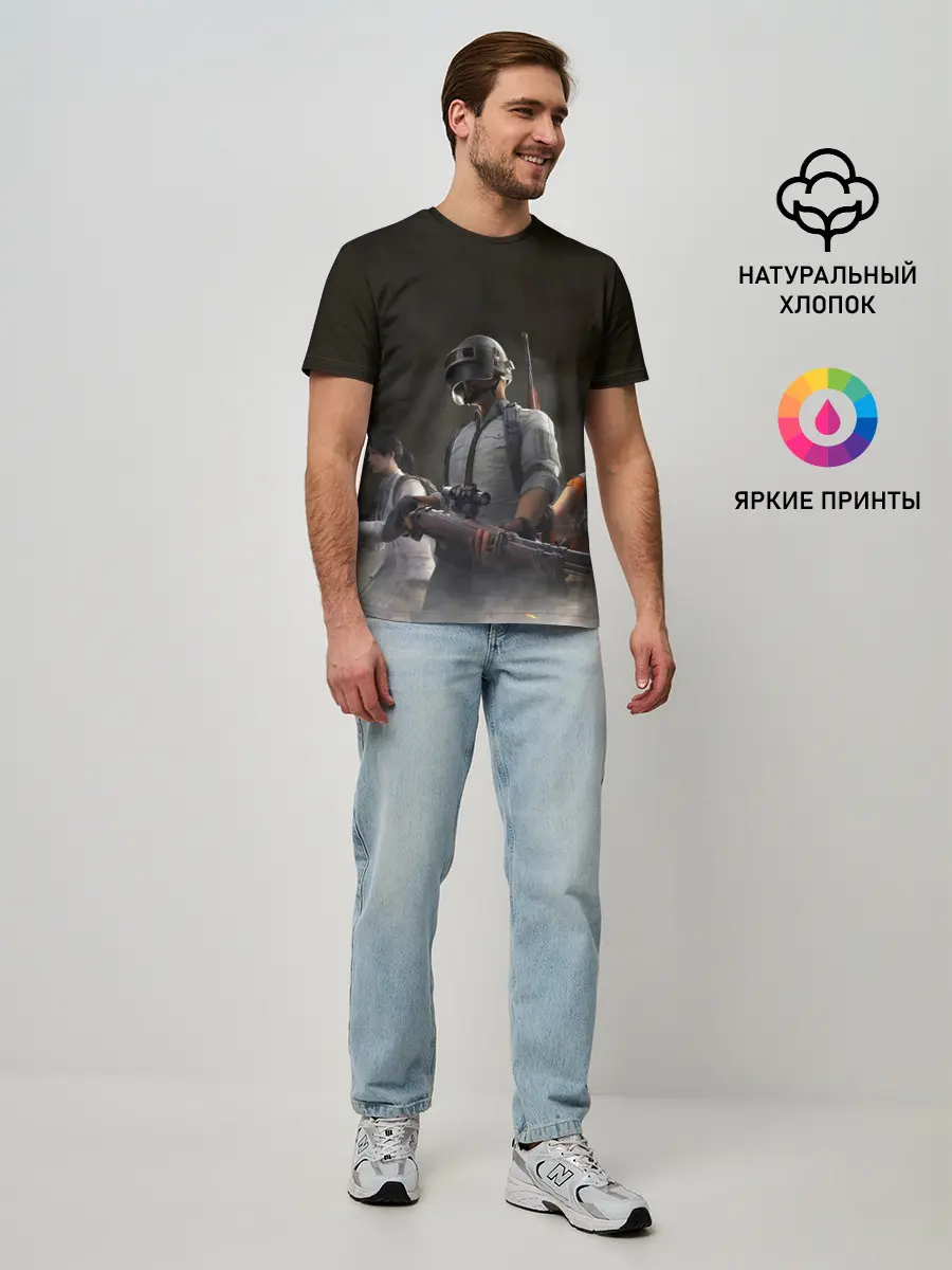 Мужская базовая футболка / PUBG