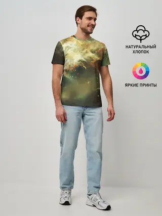Мужская базовая футболка / НЕОНОВЫЕ ЗВЕЗДЫ