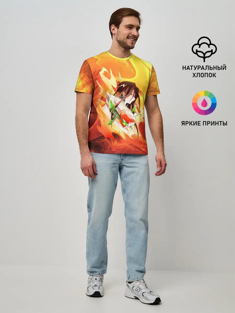 Мужская базовая футболка / Шаман Кинг | Хао | Зик