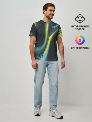 Мужская базовая футболка / Wave