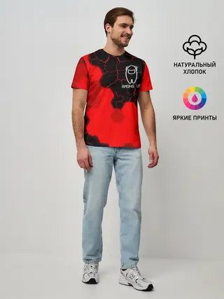 Мужская базовая футболка / AMONG US / АМОНГ АС