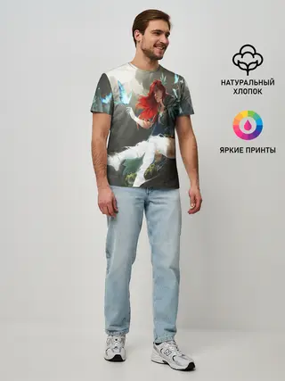 Мужская базовая футболка / Windranger Dota