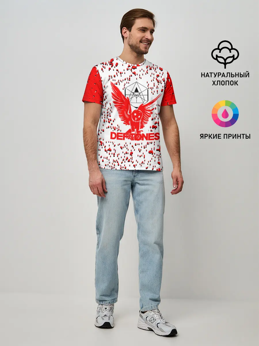Мужская базовая футболка / deftones