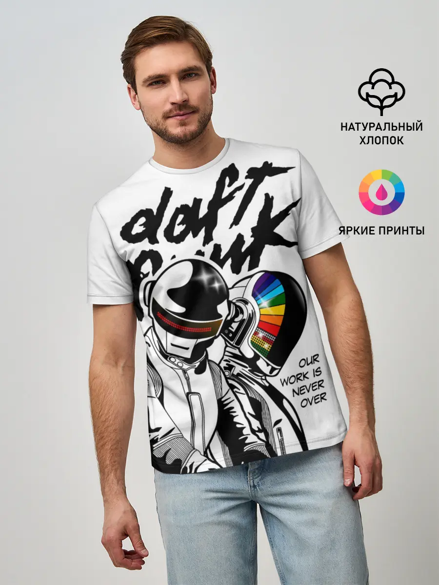 Мужская базовая футболка / Daft Punk