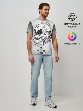 Мужская базовая футболка / SKULL BY VIK CANEMIRA