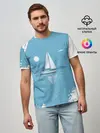 Мужская базовая футболка / ОДИНОКИЙ ПАРУСНИК | SAILBOAT