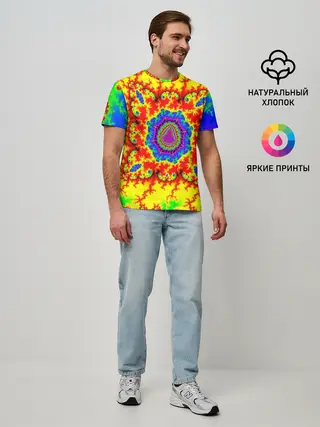 Мужская базовая футболка / АБСТРАКТНЫЕ РАЗРЫВЫ