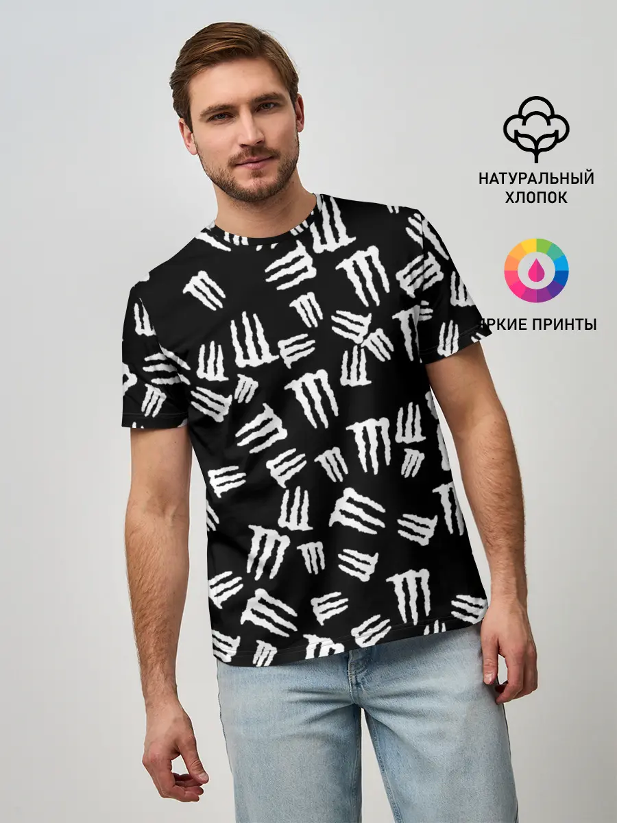 Мужская базовая футболка / MONSTER ENERGY