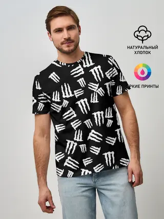 Мужская базовая футболка / MONSTER ENERGY