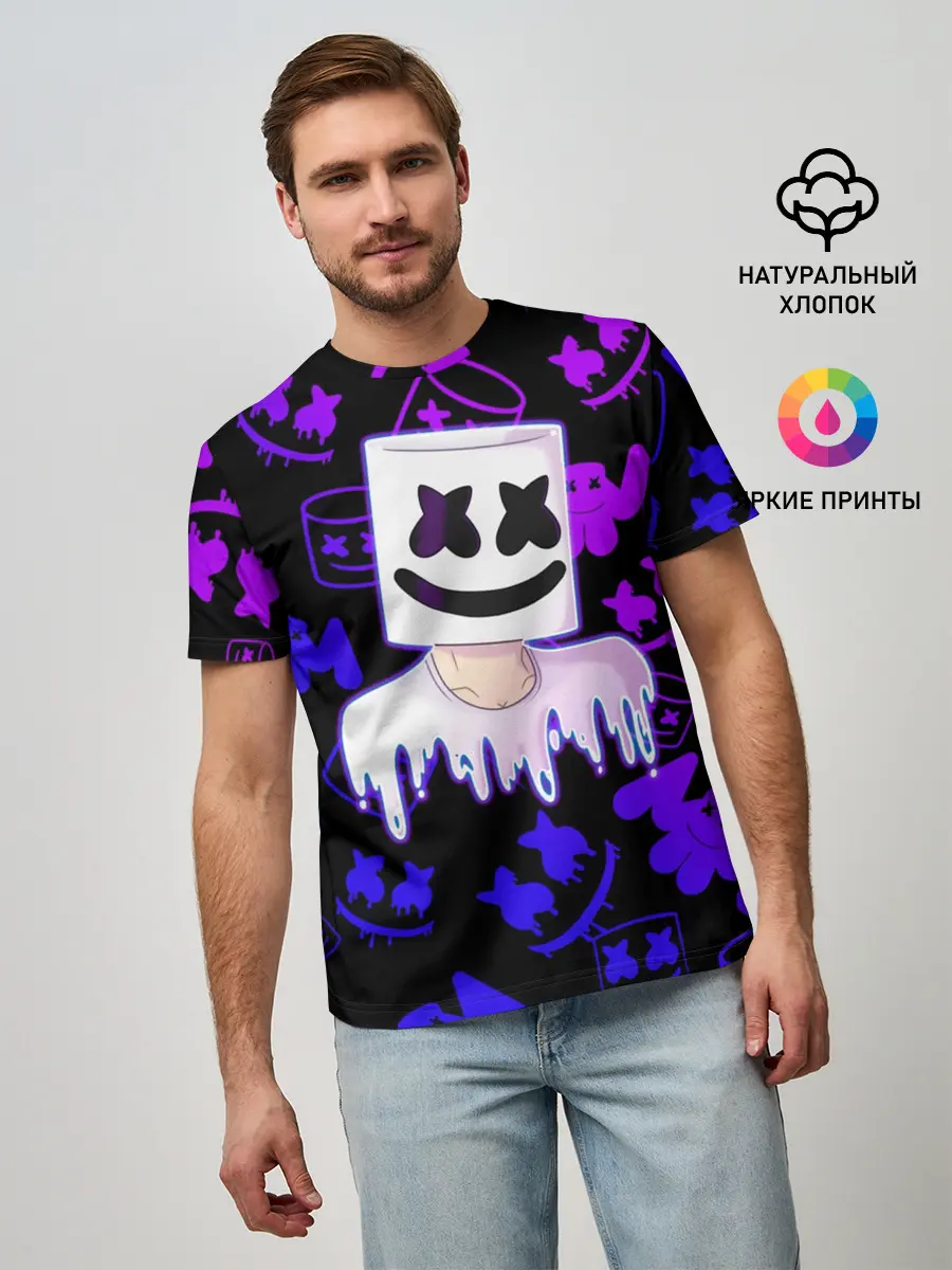 Мужская базовая футболка / Marshmello