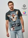 Мужская базовая футболка / Furry fox
