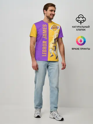 Мужская базовая футболка / Леброн NBA