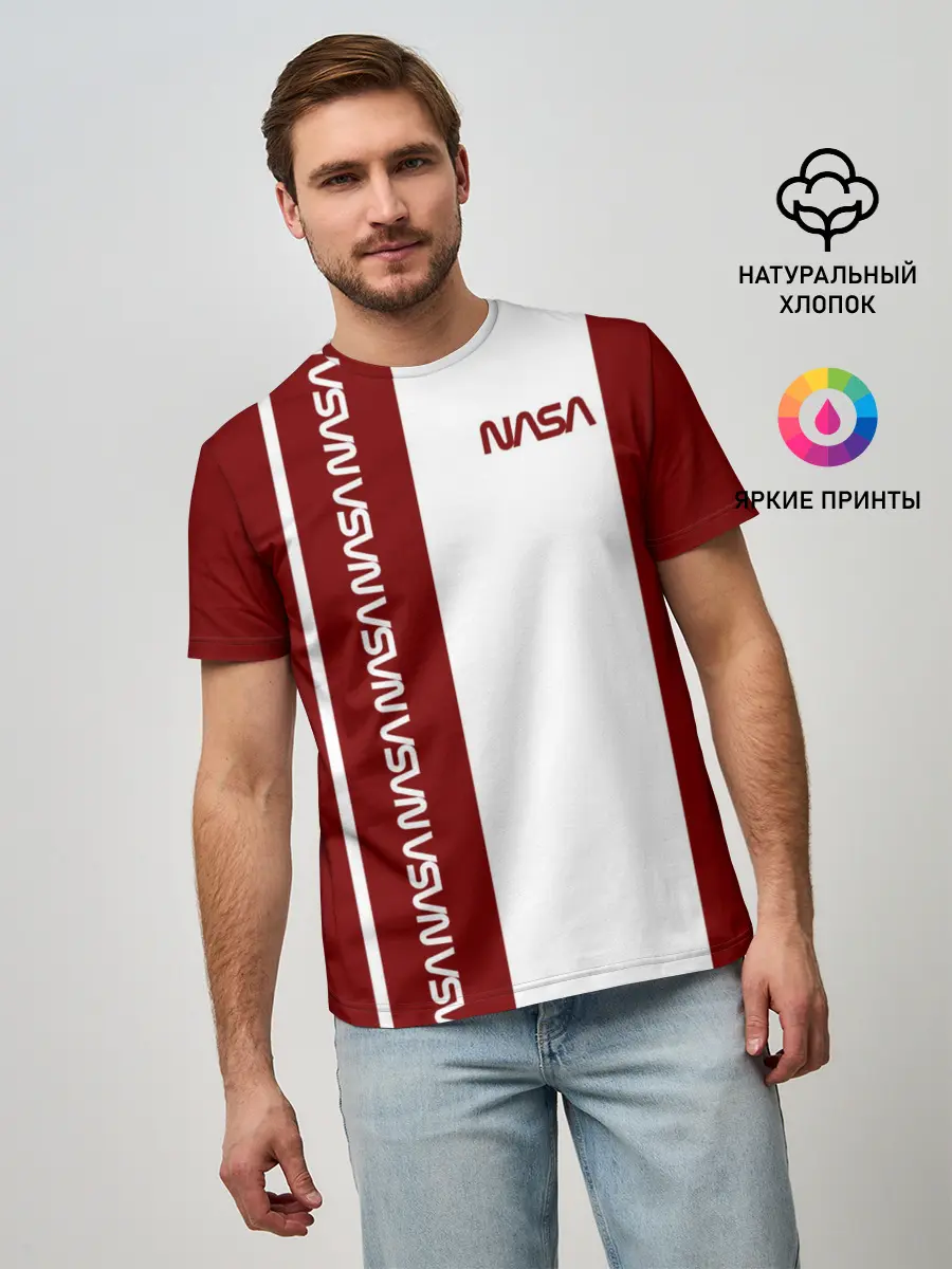 Мужская базовая футболка / NASA
