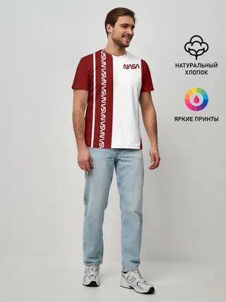 Мужская базовая футболка / NASA
