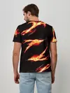 Мужская базовая футболка / Kimetsu no Yaiba пламенный узор
