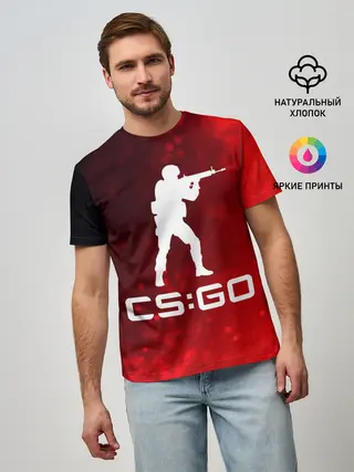 Мужская базовая футболка / CS GO | КС ГО