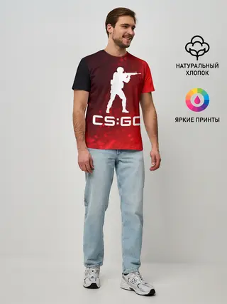 Мужская базовая футболка / CS GO | КС ГО