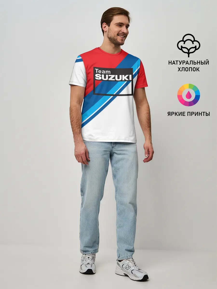 Мужская базовая футболка / SUZUKI MOTO SPORT | СУЗУКИ МОТО СПОРТ