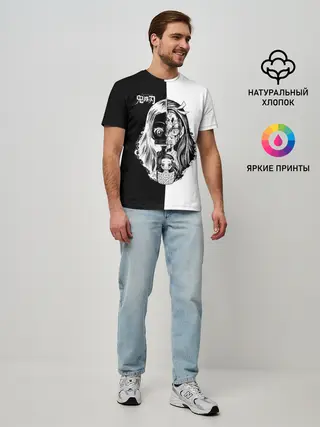 Мужская базовая футболка / Двуликая Незуко Камадо