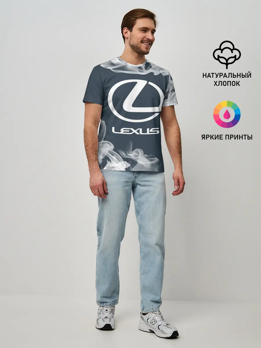 Мужская базовая футболка / LEXUS / ЛЕКСУС